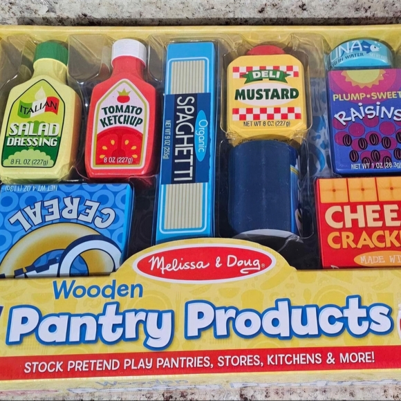 Melissa & Doug Wooden Pantry Products Play Set - Picture 2 of 4